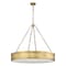 Z-Lite Anders Chandelier, 3-Light, 33 In.W x 5 In.H, Rubbed Brass/marbling 1944P33-RB-LED - alternate 5